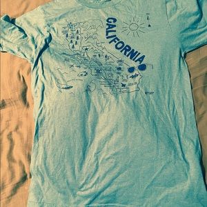 MapTote California Map Light Blue T-Shirt (M)